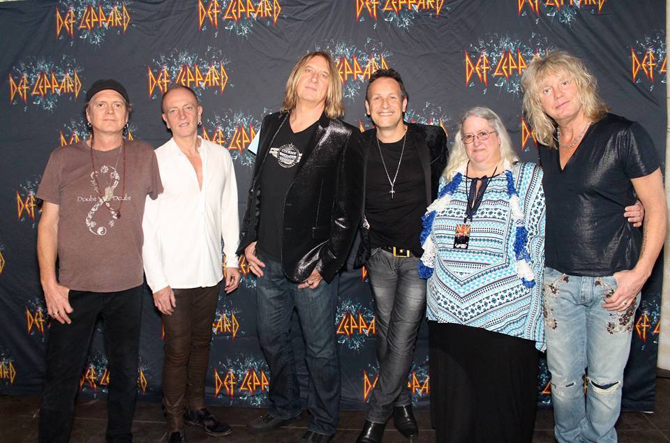 Tank you Juanita Roberts for sharing this fab photo with us from your Def Leppard meet & greet, Joe is wearing the ICJUK Attitude design 