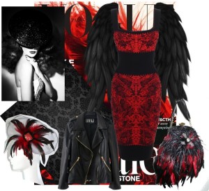 Red Goth Roman Holiday