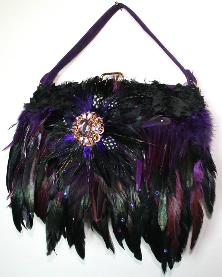 Feathered Handbag