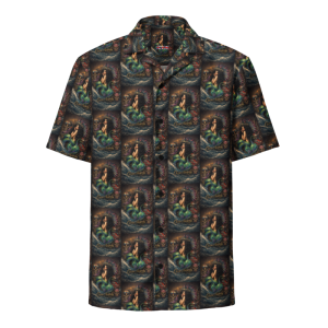 ICJUK OA Mermaid Unisex Button down short sleeve shirt