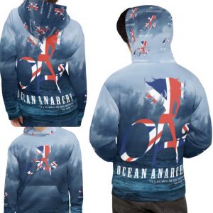 Exclusive Unisex Union Jack OA Beach Babe Logo All over print pullover Hoody