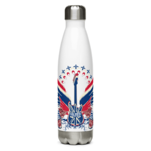 ICJUK Stainless Steel Water Bottle Guitar Wings