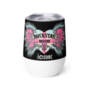 ICJUK Custom Wine Tumbler Rockstar Mom
