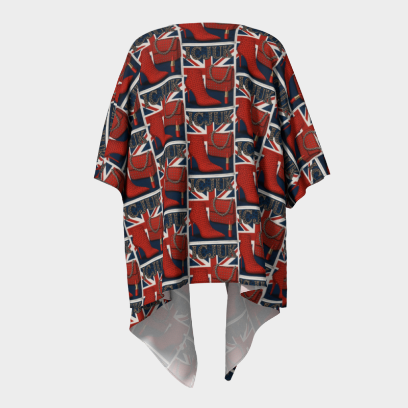 ICJUK Brit Chick open style Kimono lightweight sheer cover up