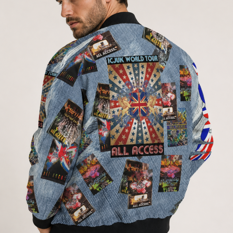 Exclusive ICJUK Backstage Pass Custom made Bomber Jacket