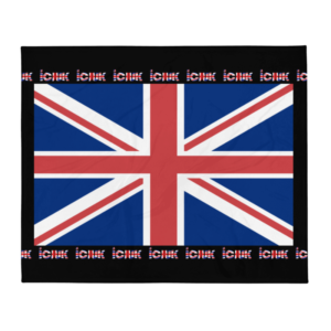 Exclusive Cozy Throw Blanket ICJUK Plain Union Jack