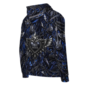 ICJUK Electric Voltage All-Over Print Unisex Zipper Hoodie