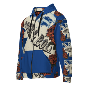 ICJUK All-Over Print Unisex Zipper Hoodie Its only Rock and Roll