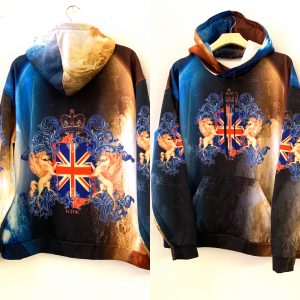 All the Kings Horses Multi Color Exclusive Unisex All over print pullover Hoody