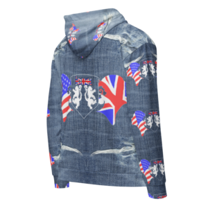 ICJUK All-Over Print Unisex Zipper Hoodie Union Jane