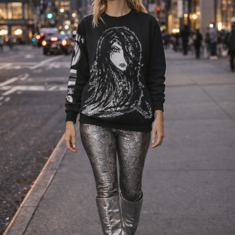ICJUK Flaire Rock and Roll Knit Sweater