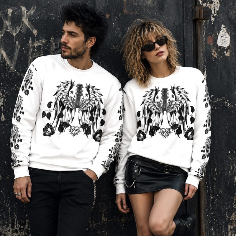 All-Over Print Unisex Sweatshirt ICJUK Angels Serenade