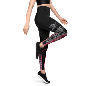 ICJUK Custom Sports Leggings Lions Crest and Wings