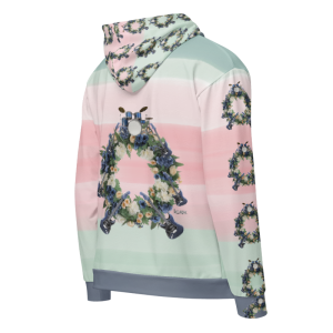 ICJUK Floral Guitar Drums All-Over Print Unisex Zipper Hoodie