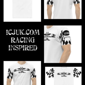 Crew neck all over print white and black Team ICJUK