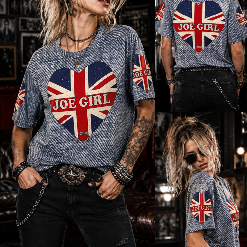 ICJUK One-of-a-Kind Joe Girl Crystal Tee
