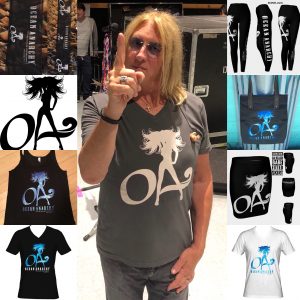 Def Leppard back on Tour 2018 Joe Elliott sports ICJUK OA Designs in NYC