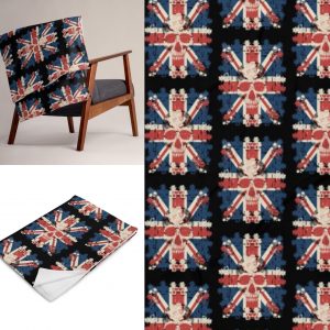 Exclusive Skulls Galore Cozy Throw Blanket