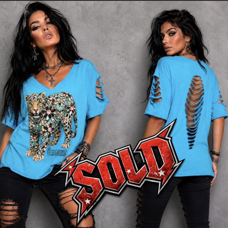 ICJUK Rock Vault – Jeweled Leopard Rocker Top