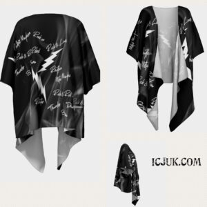 ICJUK Rebel Metal Mayhem open style Kimono lightweight sheer cover up
