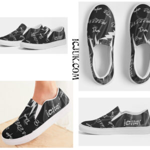 Women’s Slip-On Canvas Shoe  ICJUK Rebel Metal Mayhem