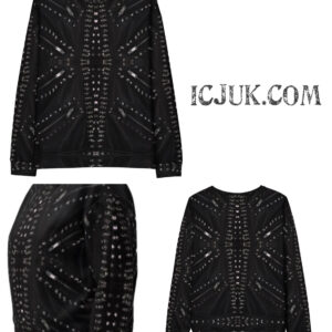 ICJUK All-Over Print Unisex Sweatshirt Rock and Roll Zippers