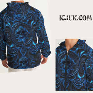 ICJUK Gothic Skull Blues Exclusive lightweight Windbreaker