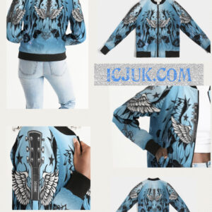 Exclusive ICJUK Custom made Women’s Bomber Jacket Blues Angels Serenade