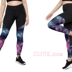 ICJUK Custom Sports Leggings Jenny’s Cosmic Mermaids