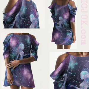 ICJUK Open Shoulder A-Line Dress Jenny’s Cosmic Mermaids