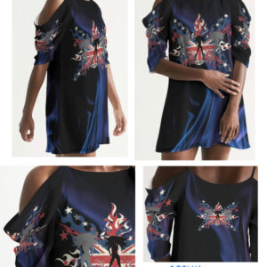 ICJUK Open Shoulder A-Line Dress Jane Bonds