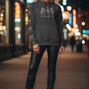 Exclusive ICJUK Regal Rose Crest Unisex All over print pullover Hoody