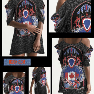 ICJUK Open Shoulder A-Line Dress International Guitar
