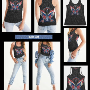 Ladies Tank all over print ICJUK Guitar Wings