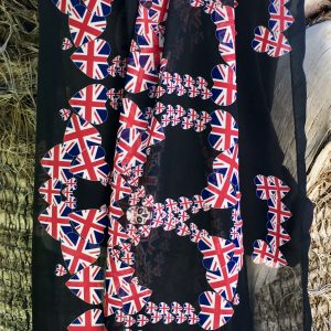 ICJUK Heart of Skull Designer Sheer Chiffon Custom Printed Scarf