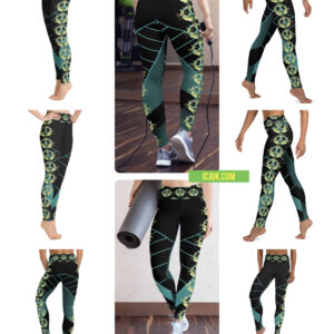 Exclusive Custom printed Leggings Peacock Moon