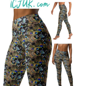 Exclusive Custom printed Leggings ICJUK Peacock Dream