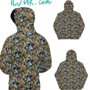 Exclusive Unisex All over print pullover Hoody Peacock Dream
