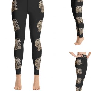 Exclusive Custom printed Serrania Sugar Skull Leggings