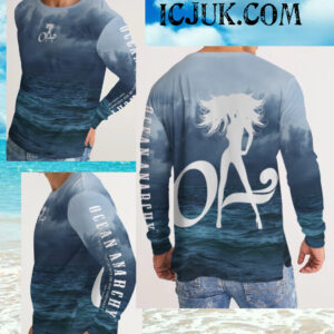 Men’s Slim fit Long Sleeve Tee Ocean OA beach babe