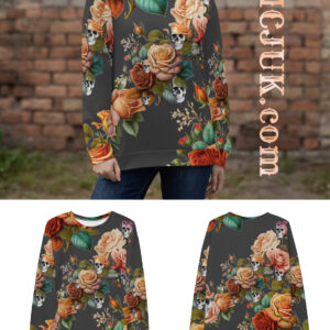 ICJUK All-Over Print Unisex Sweatshirt Rock and Rose Wisdom