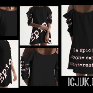 ICJUK Open Shoulder A-Line Dress Be Epic!