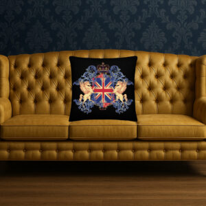 Exclusive ICJUK All the Kings Horses Large Pillow – 22″ x 22″