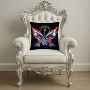 Exclusive ICJUK Guitar Wings Large Pillow – 22″ x 22″