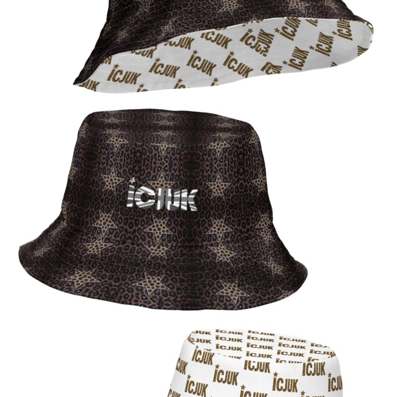 ICJUK Star Leopard Reversible Bucket Hat