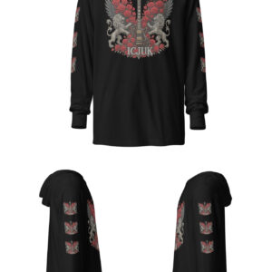 ICJUK Roar and Rock Unisex Long Sleeve Hooded Tee