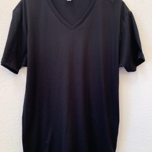 Classic ICJUK Solid Black Crew or V Neck