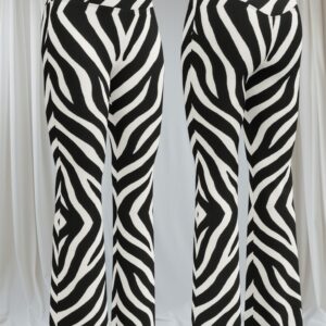 ICJUK Zebra Rocks Rockstar Flare Leggings