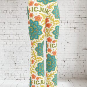ICJUK Sunset Bloom Mandala Rockstar Flare Leggings