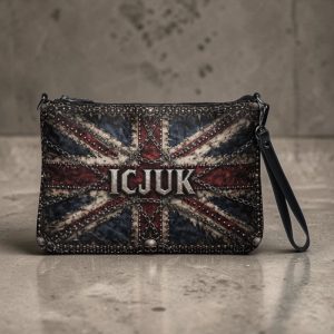 ICJUK Union Jack Unchained Zip Clutch Pouch
